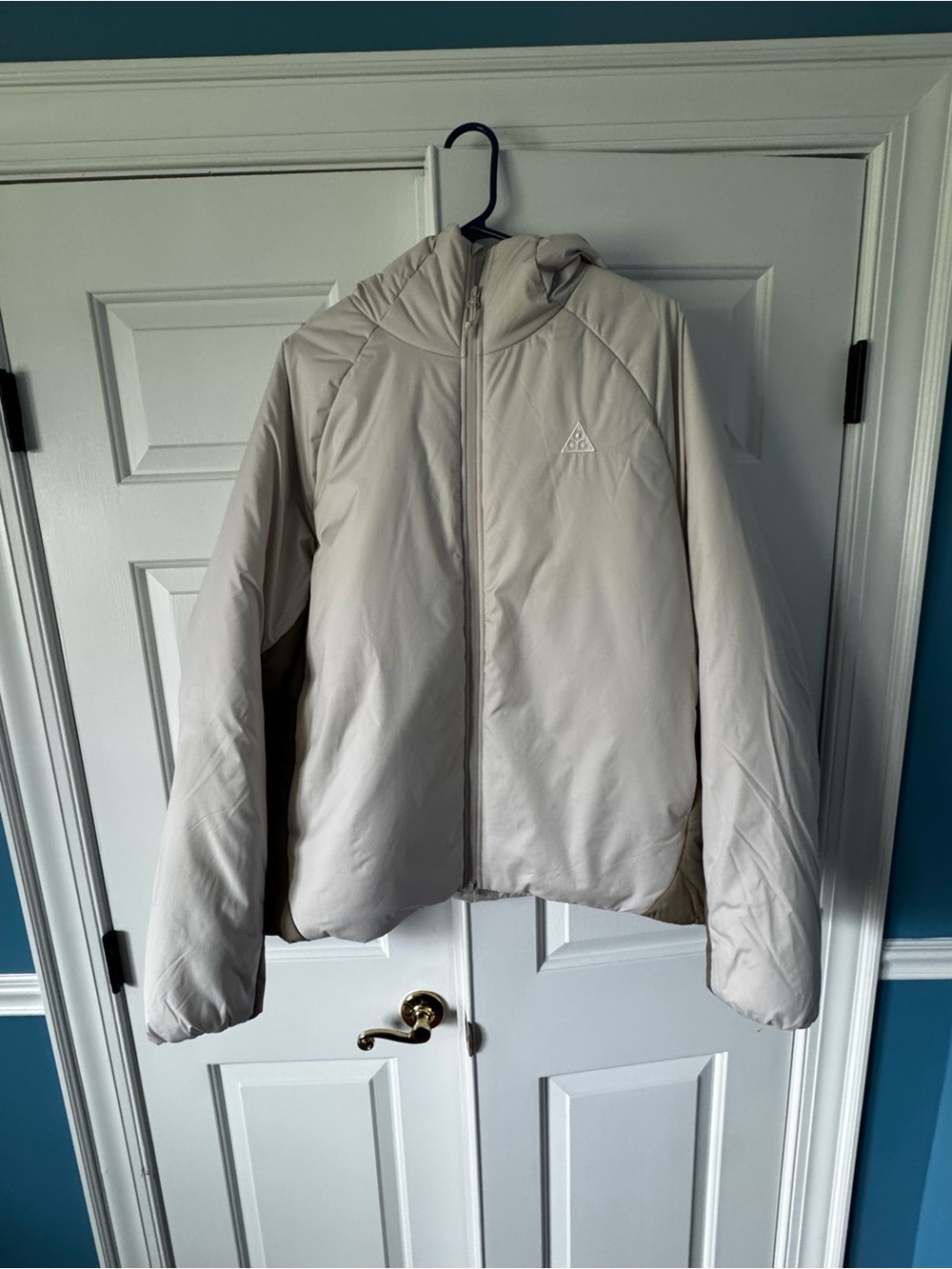 Nike ACG Light Beige Hooded Puffer Jacket